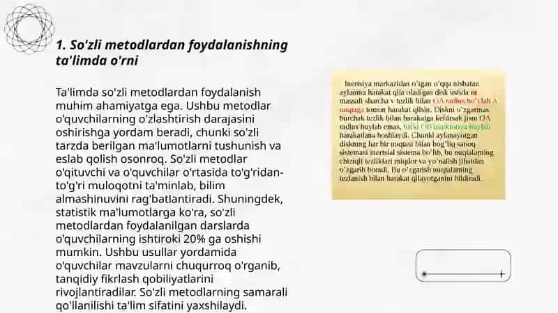So'z, ko'rgazmalilik, o'yin, musobaqa va aylanma trenirovka metodlaridan foydalanishni ahamiyati 3