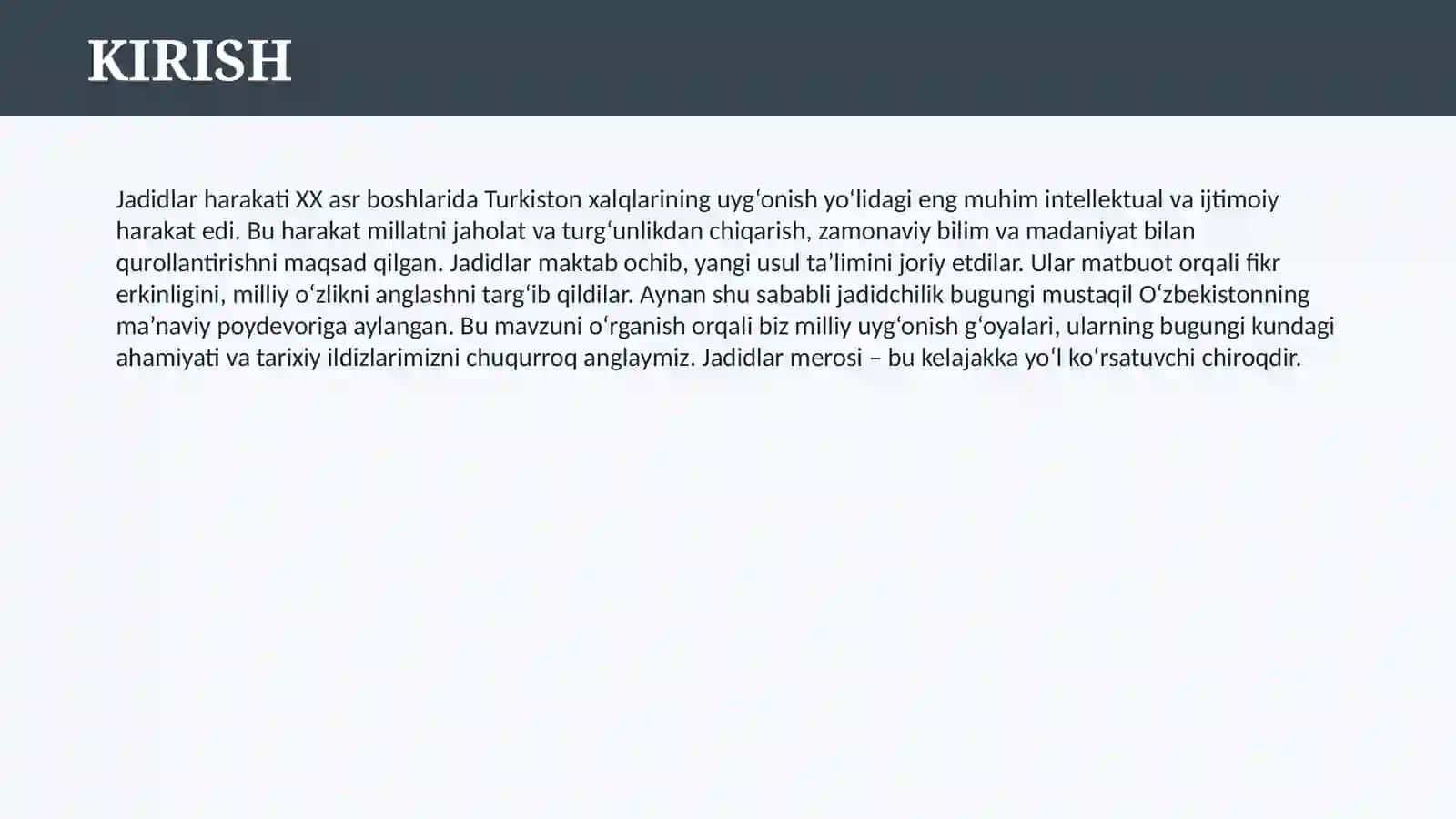JADIDLAR HARAKATI 3