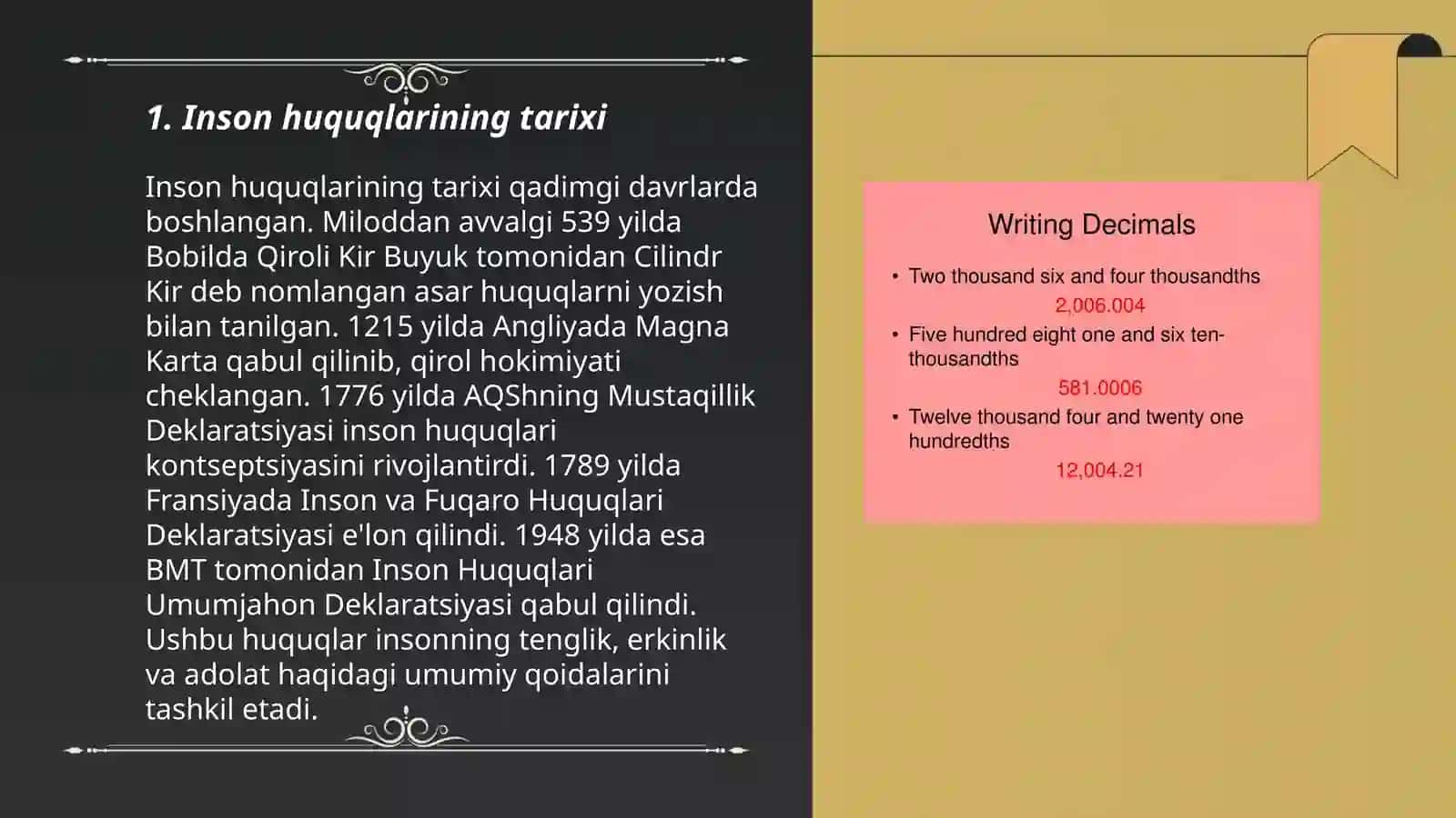 Inson huquqlarining umumiy tavsifi va mazmuni 3