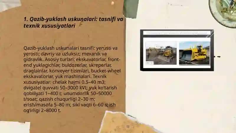 Qazib-yuklash uskunlari va qazib-yuklash ishlarining texnologik sxemalari 3