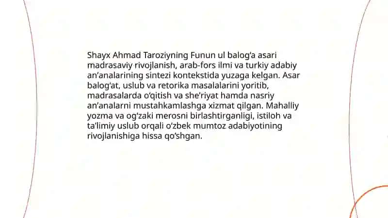 Funun ul balog‘a 3