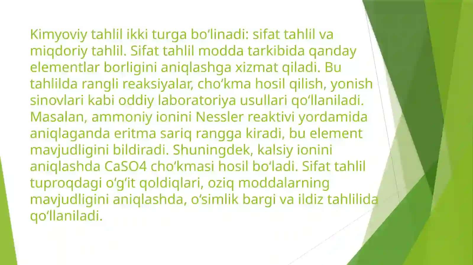 Agrokimyoviy tadqiqotlarda 3