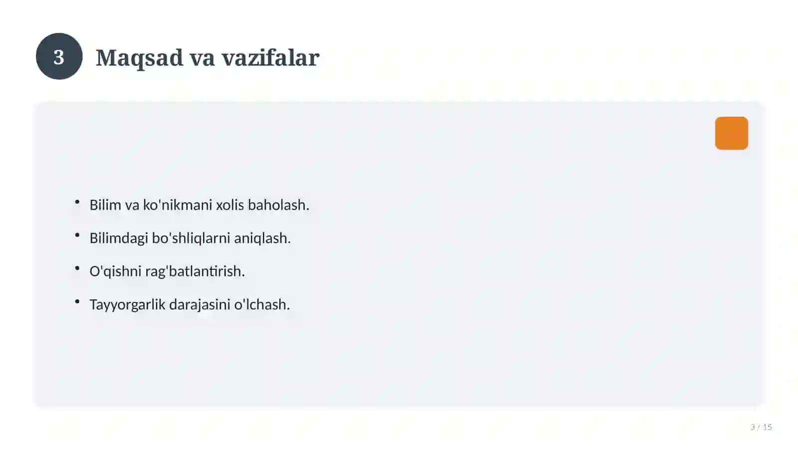 9-sinf matematika fani bo'yicha test savollari 3