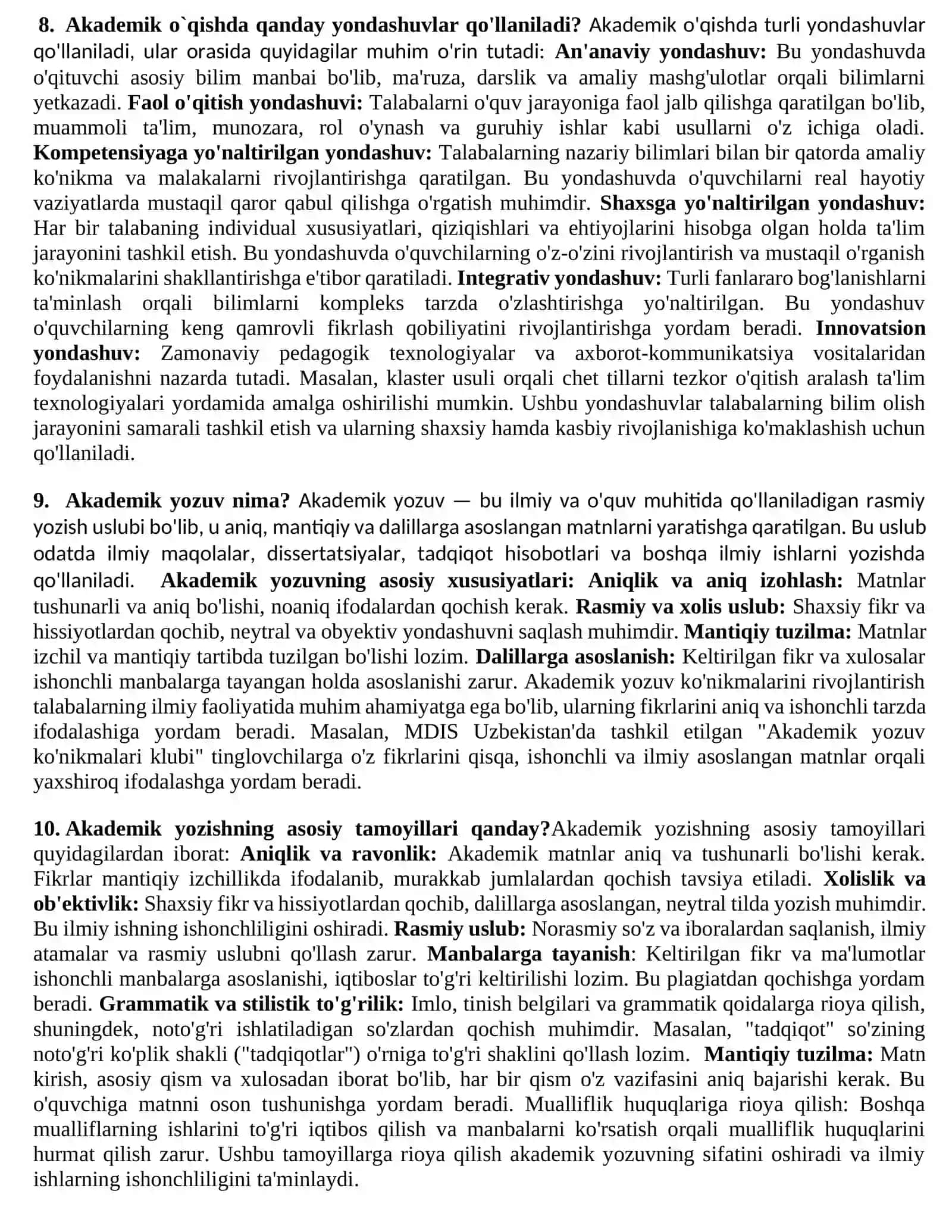Akademik o`qish 3