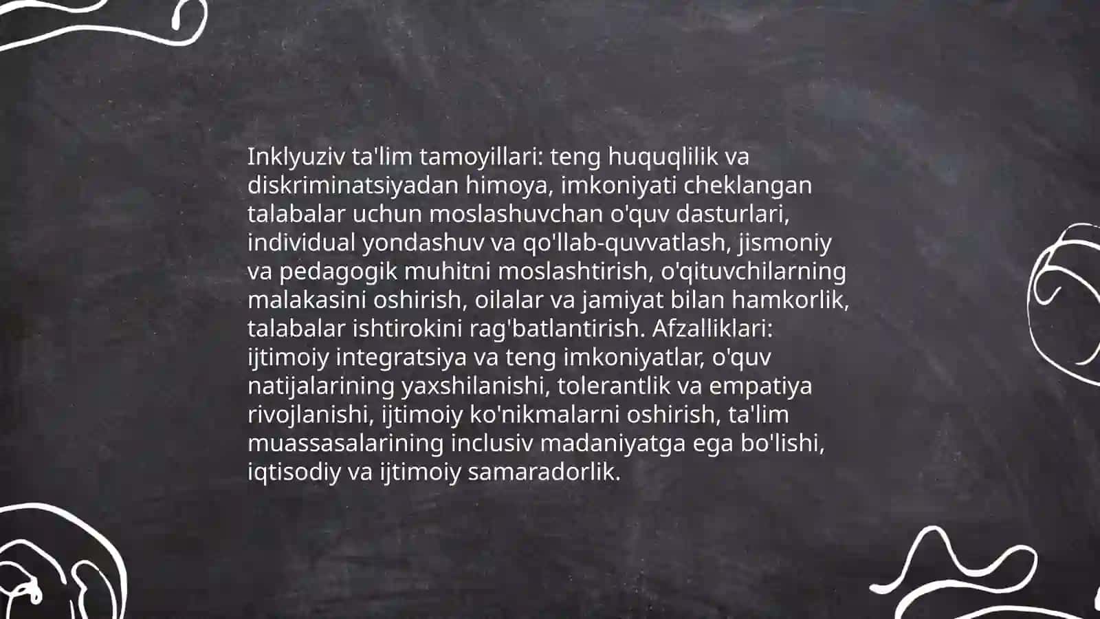 Inklyuziv, uy ta'limi va Mehrli maktablarga bolalarni jalb etish 3