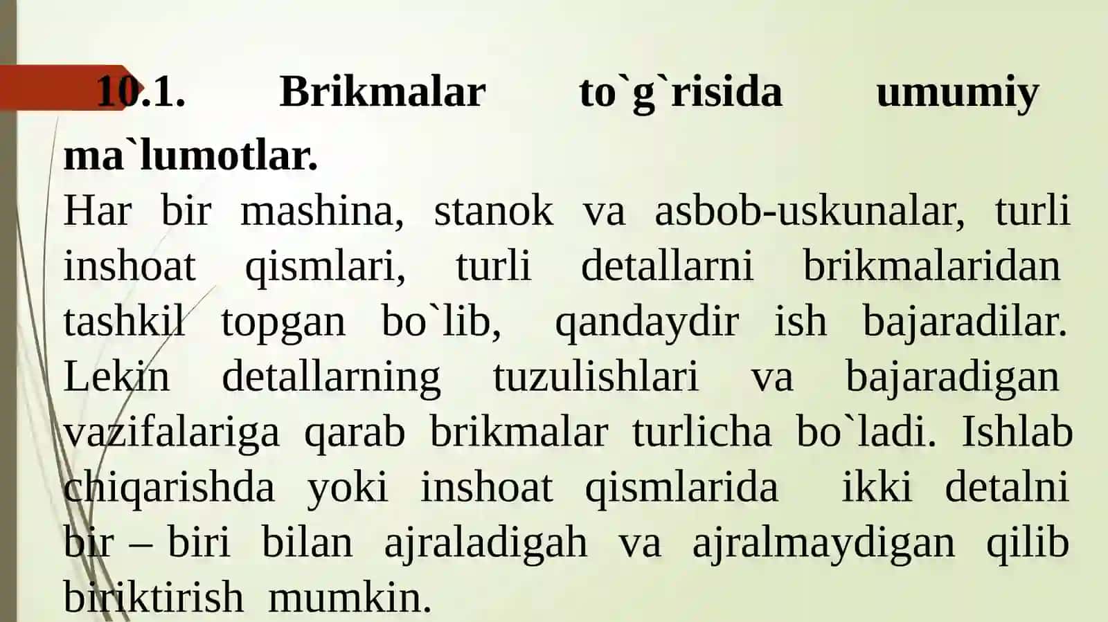 Rezba birikmalari 3
