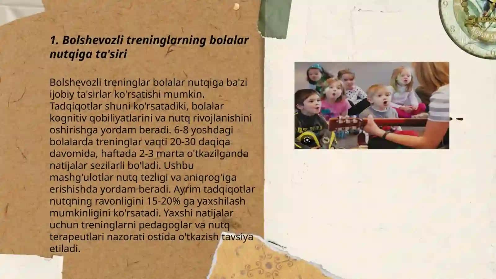 Bola eshituv qobiliyati (slux) va ovozini rivojlantirishning o'ziga xos xususiyatlari (guruhlar kesmida) 3