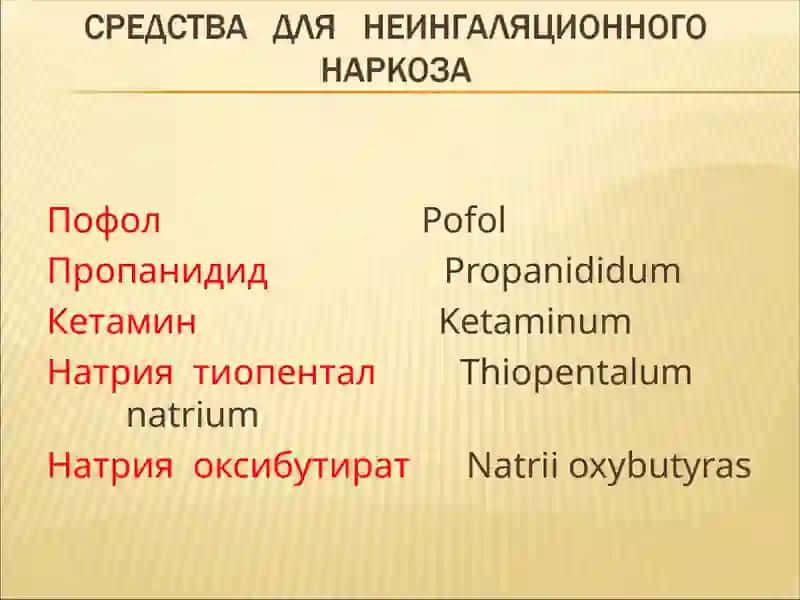 Средства для наркоза 3