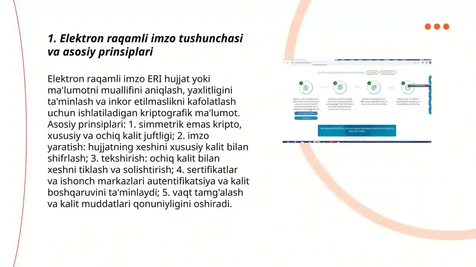 Elektron raqamli imzo va undan foydalanish texnologiyalari 3