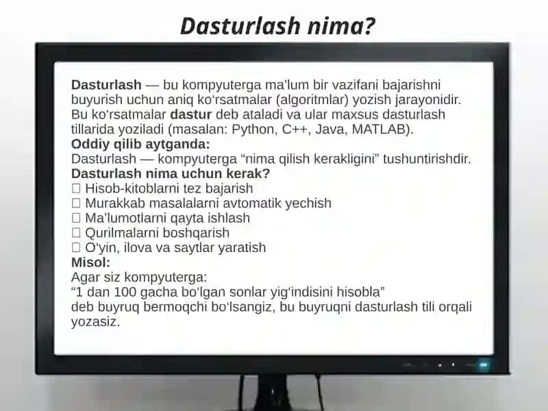 Muhandislik masalalarini yechishda dasturlash usullari 3