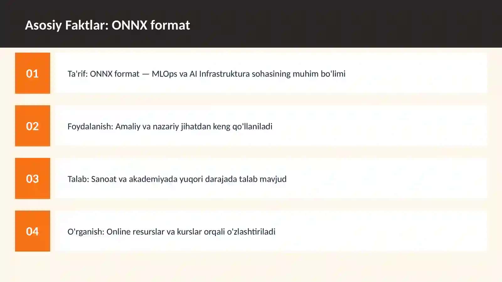 ONNX format 3