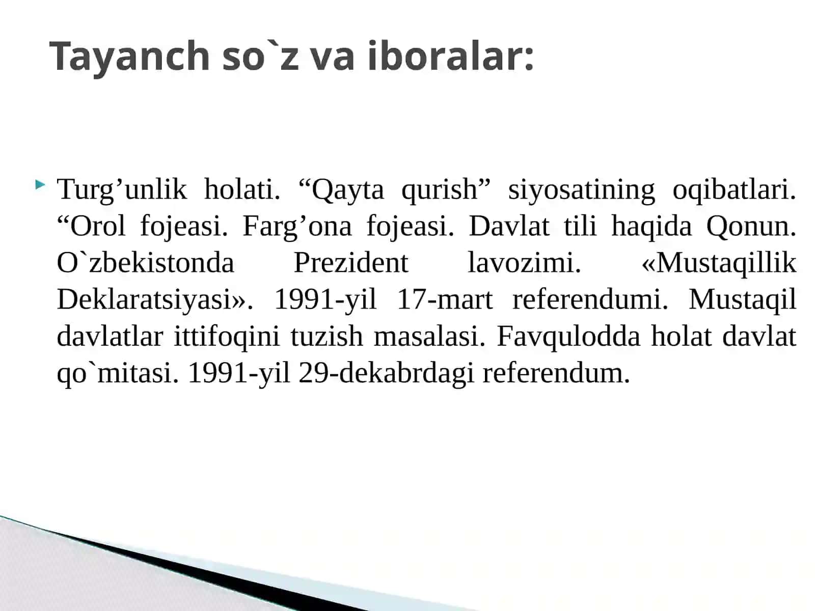 O`zbekistondagi Mustaqillik jarayonlari 3