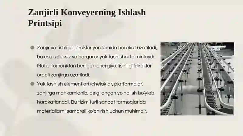 zanjirli konverlar mustaqil ta'lim 3