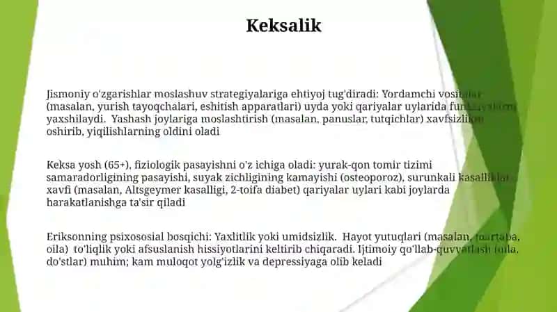 Inson organizmining o'sishi va rivojlanishi 3