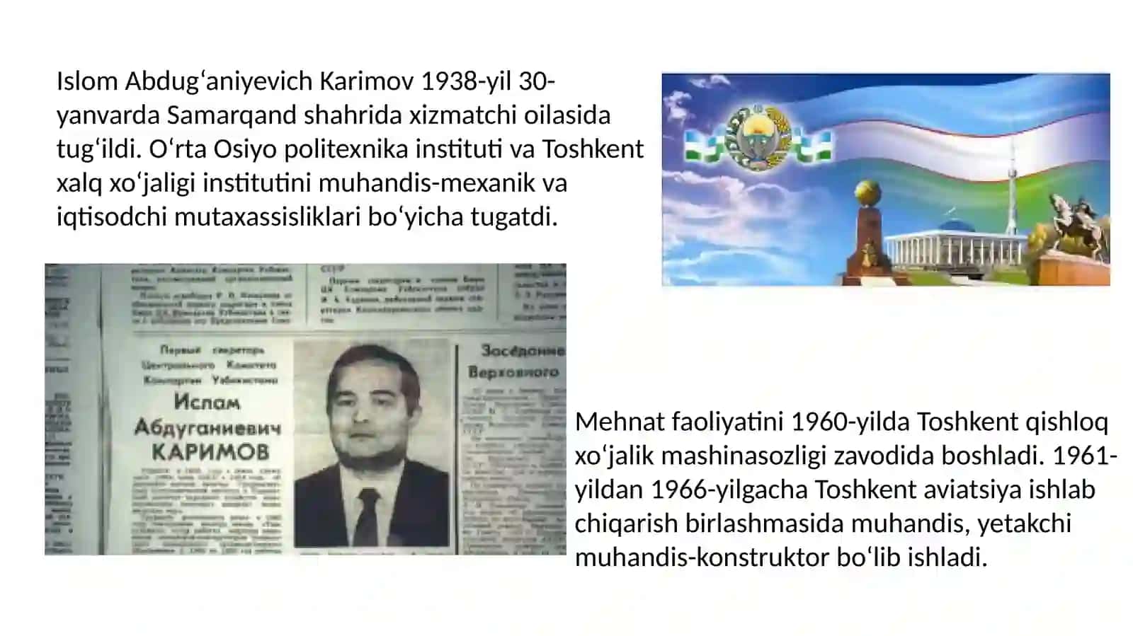 Islom Abdug'aniyevich Karimovning O'zbekiston Prezidenti Etib Saylanishi 3