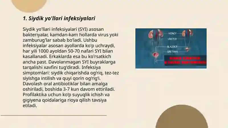 Siydik chiqarish kasalliklari va davolash 3