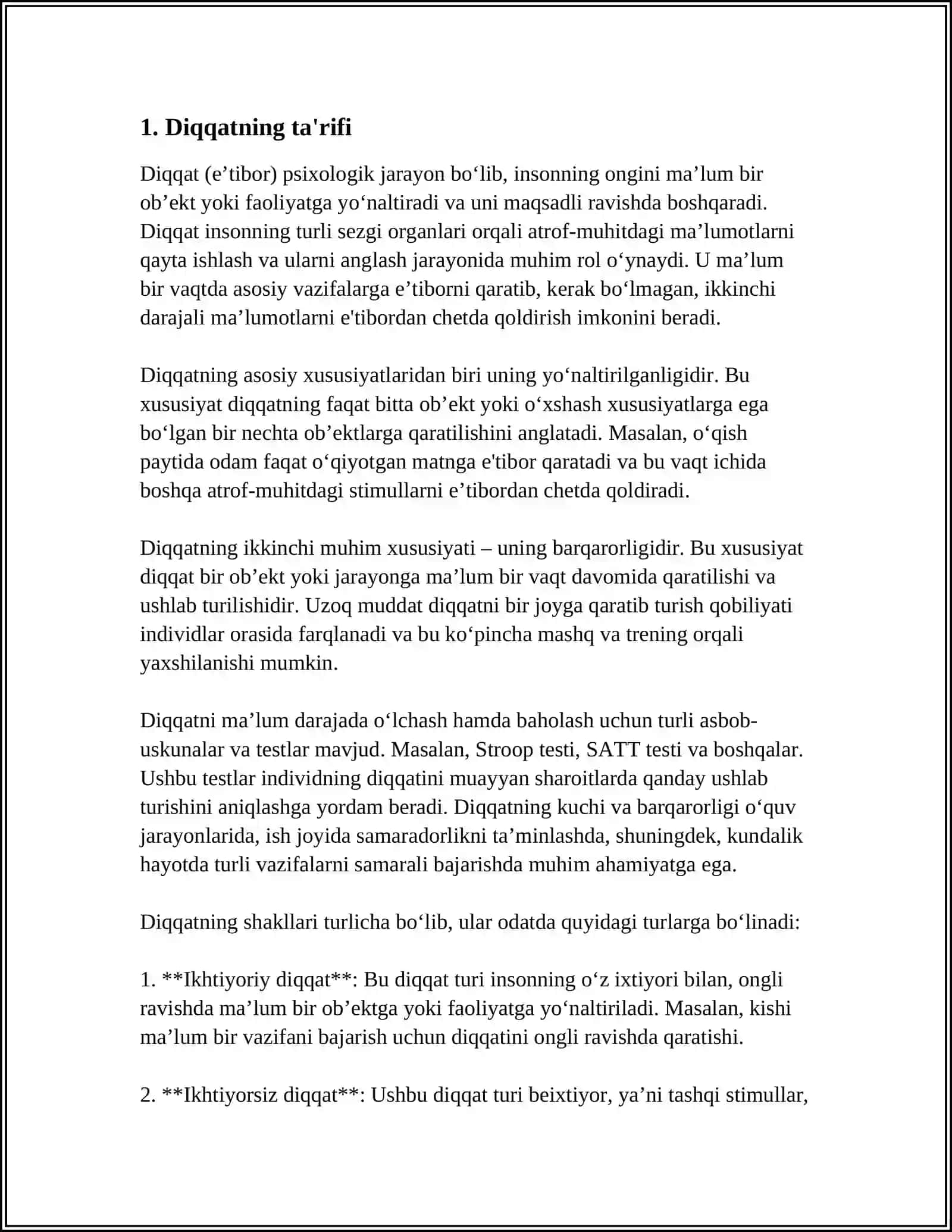 DIQQAT HAQIDA TUSHUNCHA VA UNING NERV FIZIOLOGIK ASOSLARI 3