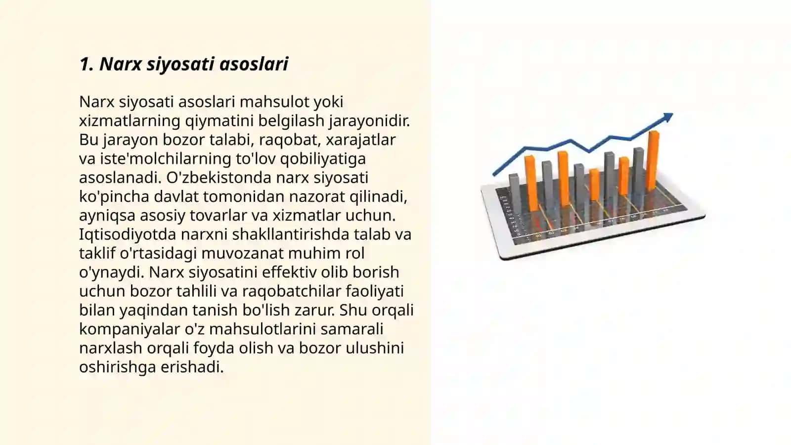 O'zbekistonda narx va narxini belgilash siyosati 3