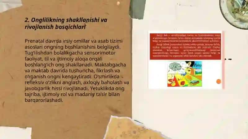 Sezgining tasnifi, sezgi klassifikasiyalari, qonuniyatlari, chet el psixologiyasida sezgi nazariyalari 3