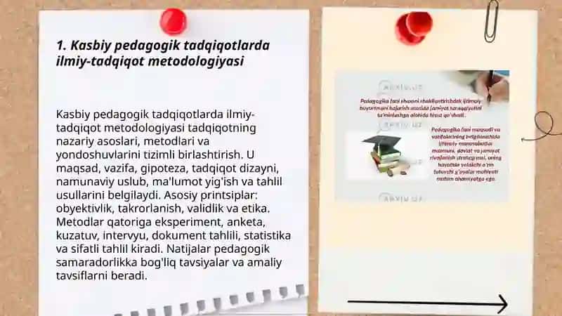 Kasbiy pedagogikaning ilmiy tadqiqot metodlari 3