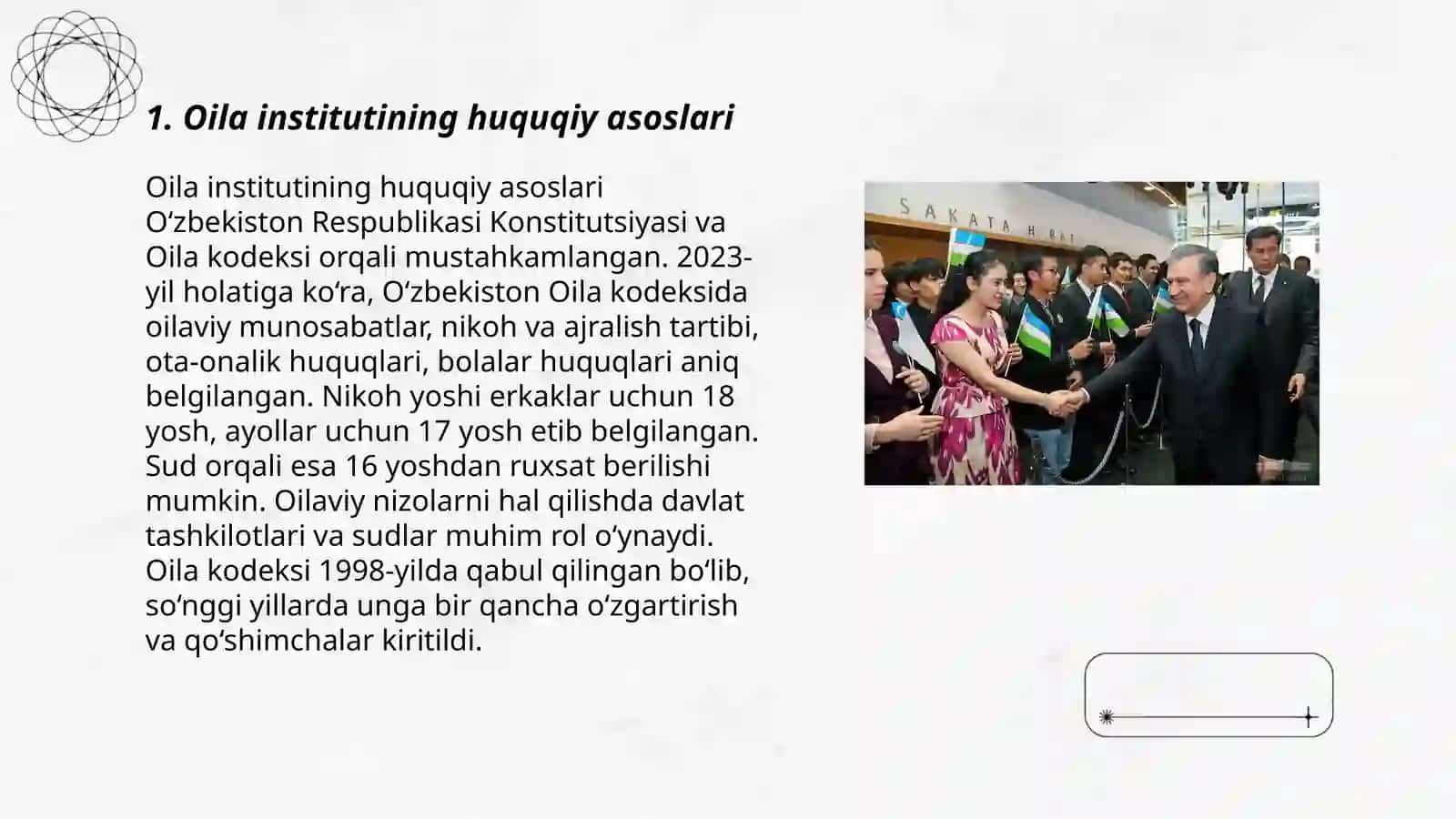 Oila institutining huquqiy asoslari 3