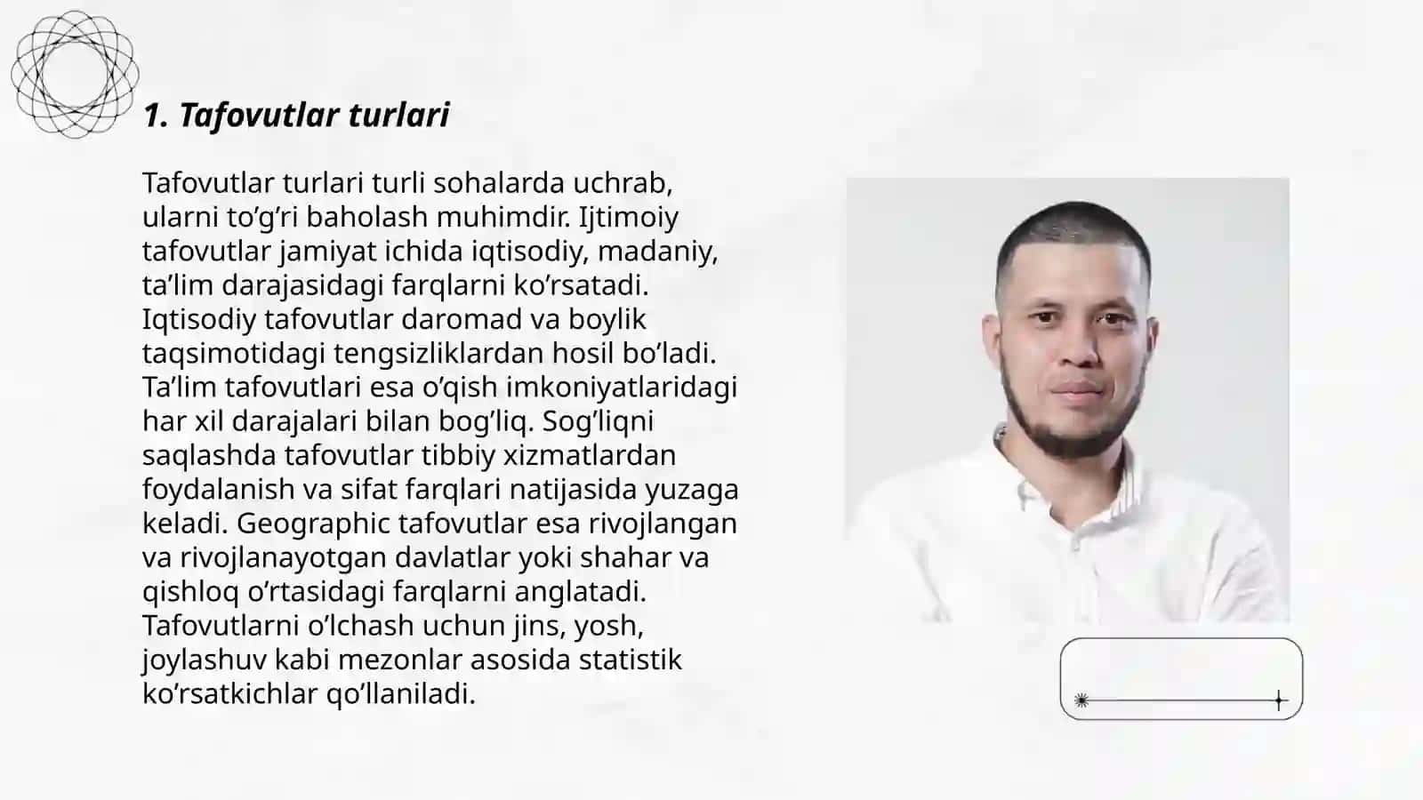 Tafovutlar turlari 3