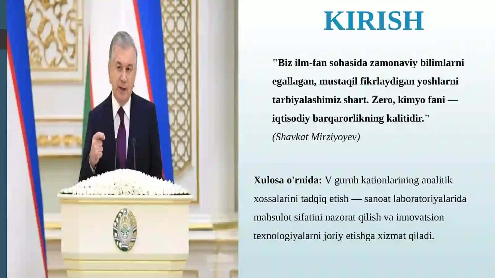 V ANALITIK GURUH KATIONLARINING UMUMIY TAVSIFI VA GURUH REAGENTI TA'SIRI 3