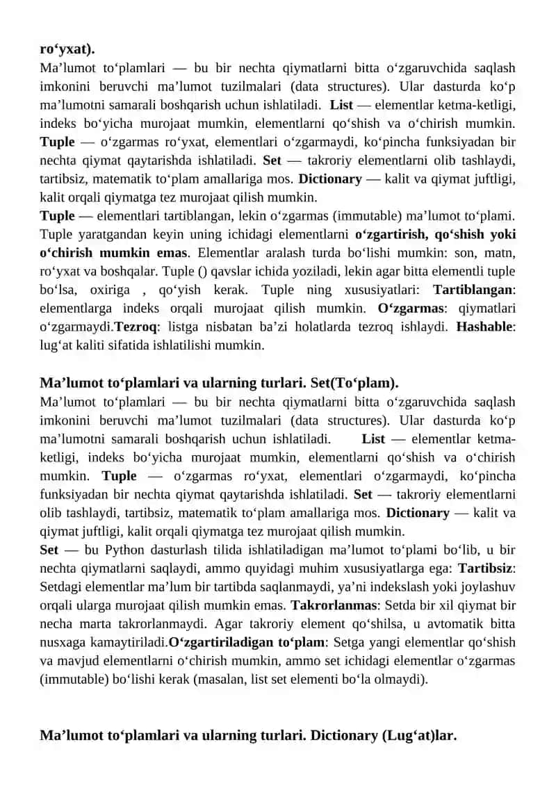 Python dasturlash tili sintaksisi 3