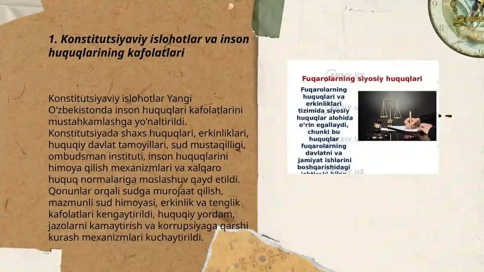 Inson huquq va erkinliklari kafolatlari 3