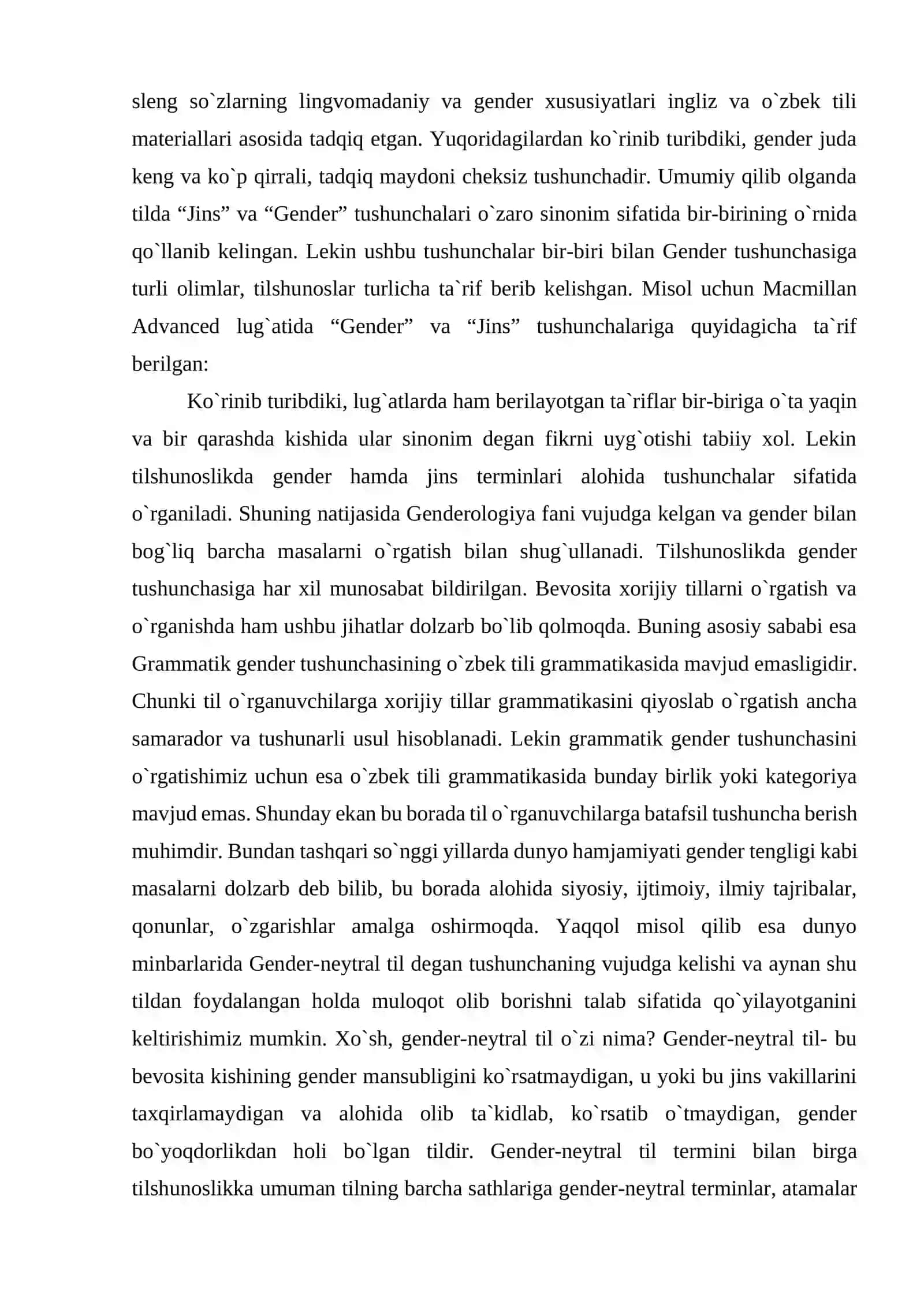 Gender tarbiyasining asosiy qoidalari va gender tushunchasi 3
