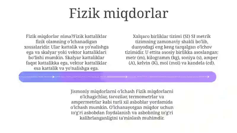 Fizik Kattaliklar Va Ularni O'Lchash 3