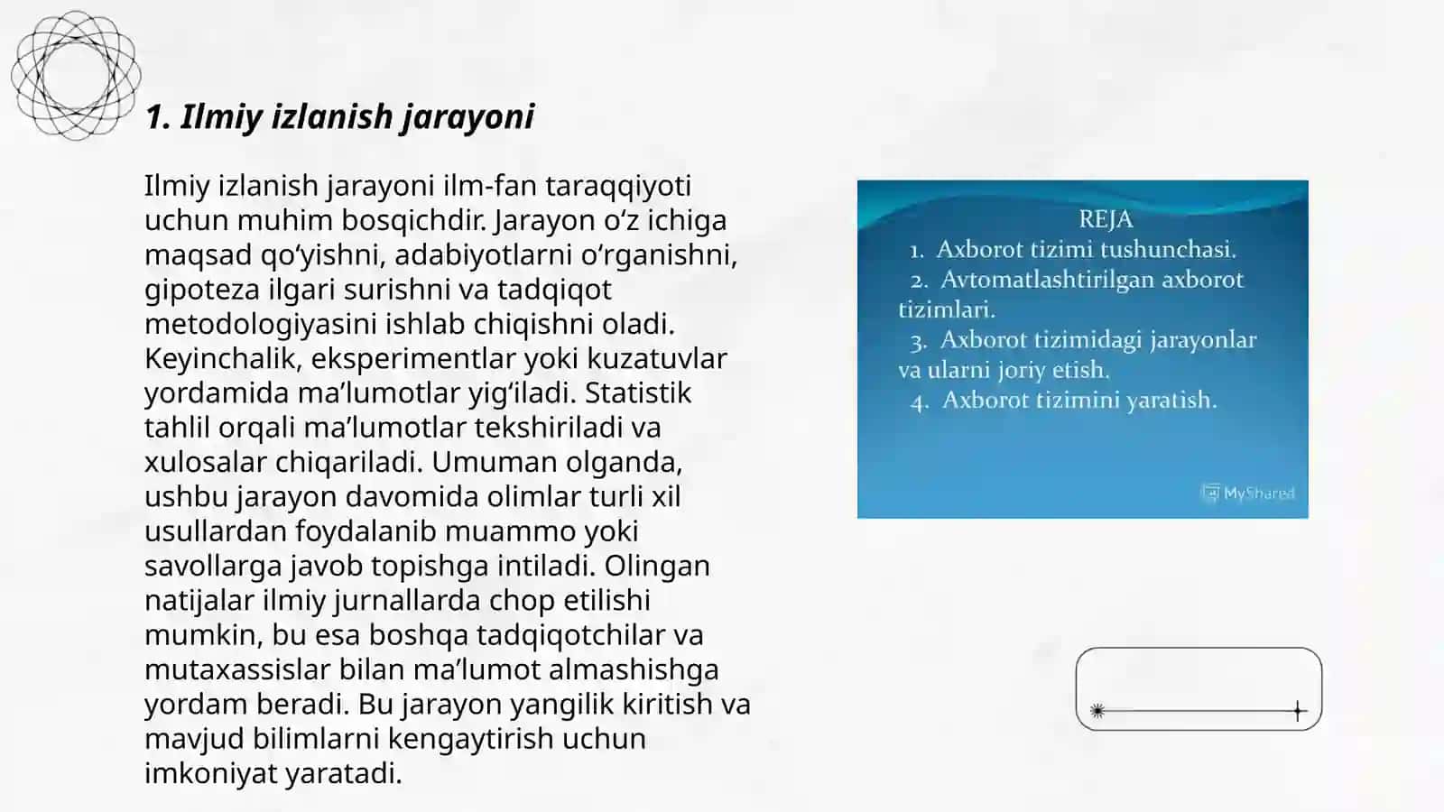 Ilmiy izlanishda taxmin tushunchasi 3