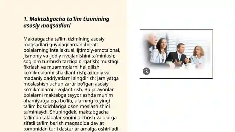 Maktabgacha taʼlim tarbiyaning davlat standartlarini tasdiqlash toʻgʻrisida 802-sonli qarorlar mohiyati 3