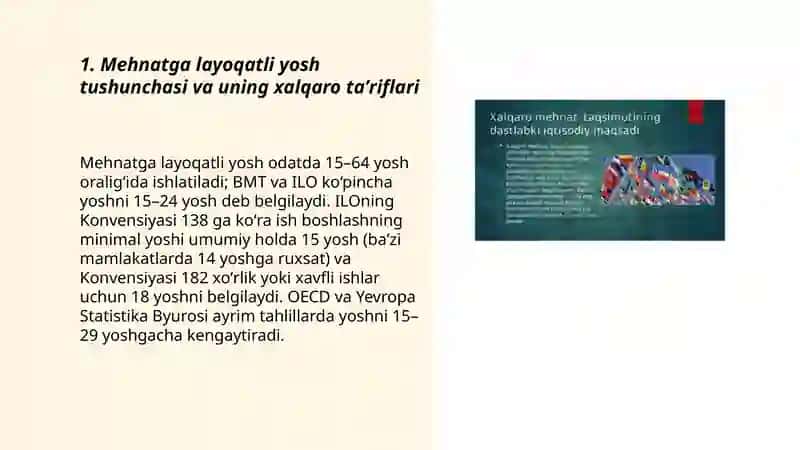 Mehnatga layoqatli yosh chegarasi: xalqaro tajribalar 3