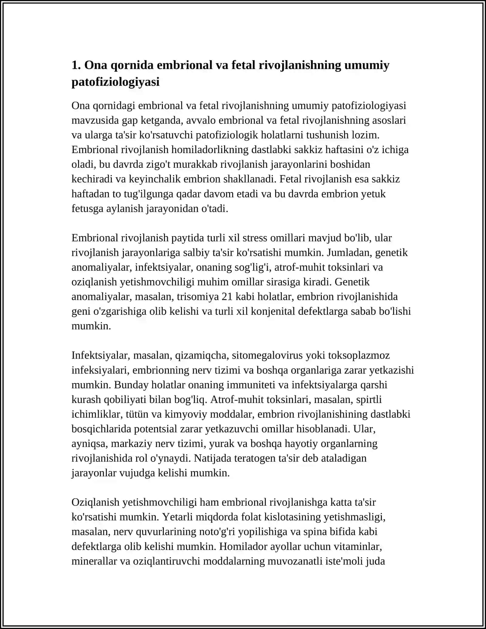 ONA QORNIDA RIVOJLANISH PATAFIZIOLOGIYASI 3