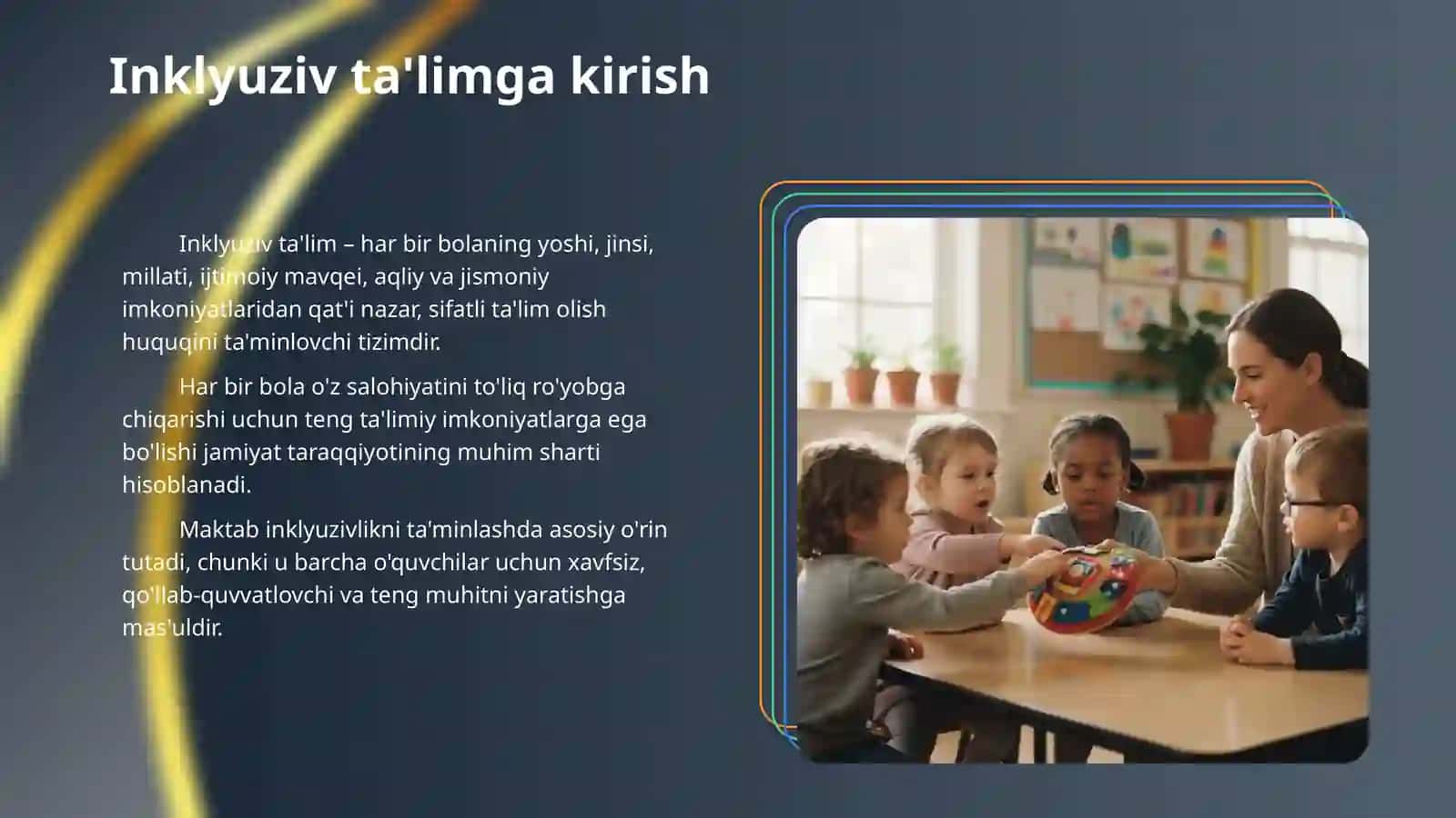 Inklyuziv maktablarda olib boriluvchi mashgʻulotlar 3