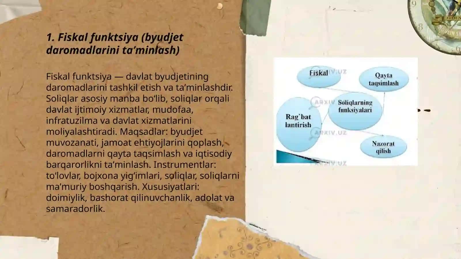 Soliqlarning funksiyalari 3
