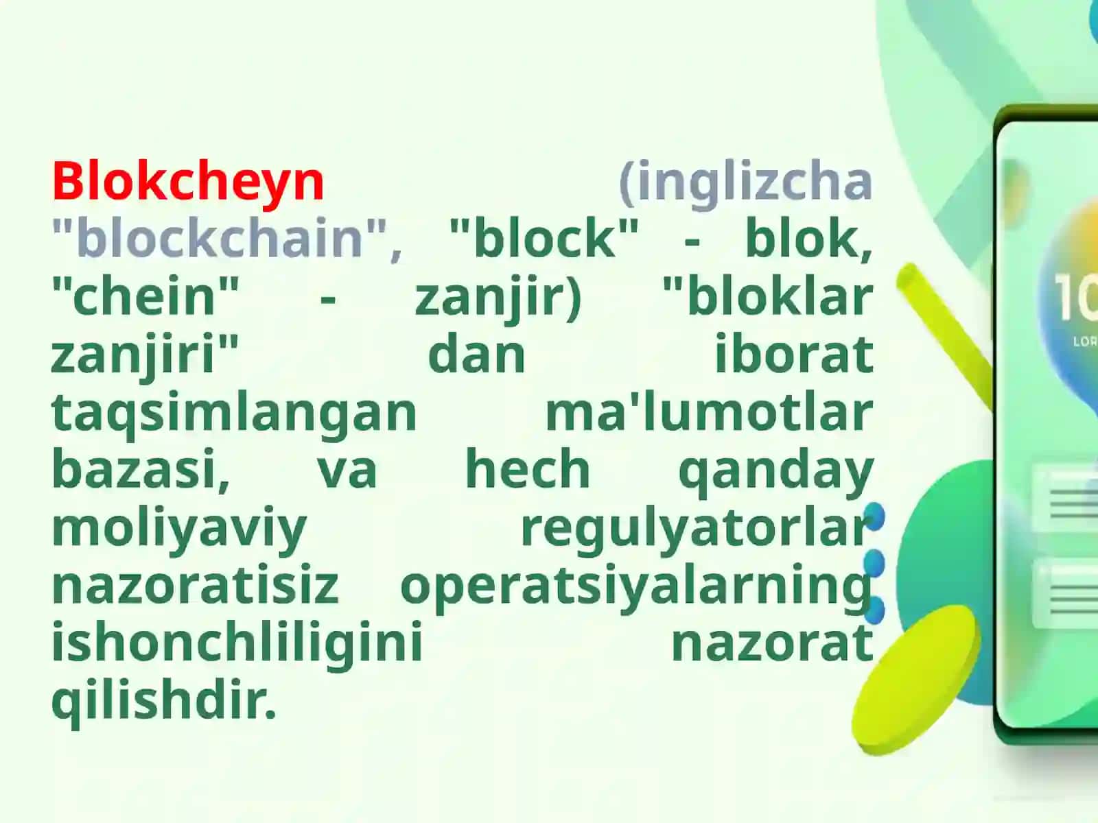 Blokcheyntizimlari, Raqamli iqtisodiyotda moliyaviy texnologiyalar 3
