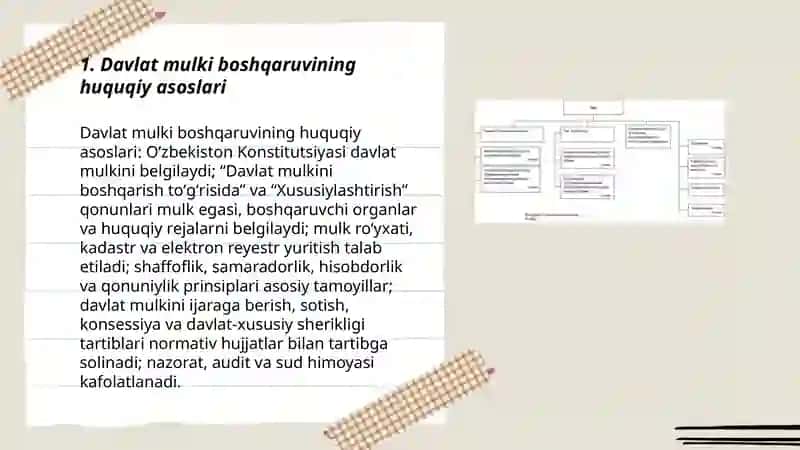 Davlat mulki boshqaruvining zamonaviy mexanizmlari 3