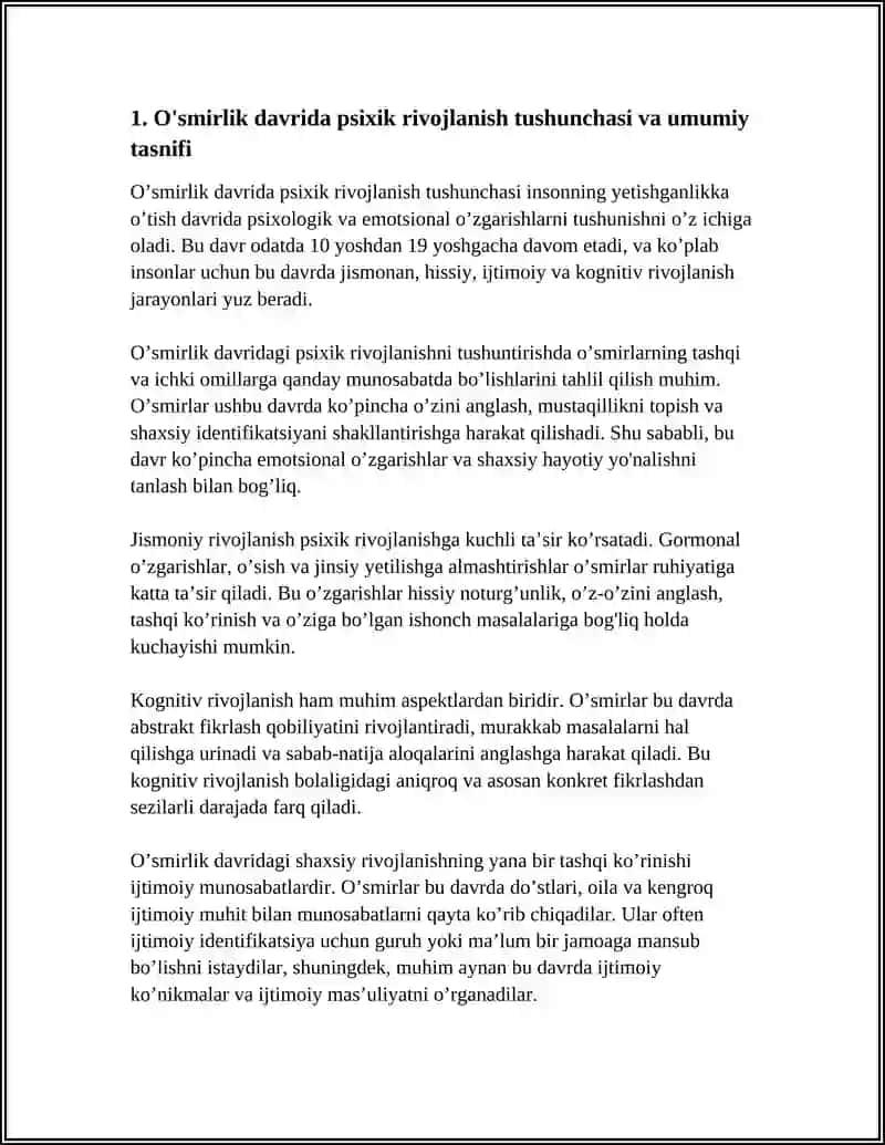 O'SMIRLIK DAVRIDA PSIXIK RIVOJLANISHNING UMUMIY TASNIFI 3