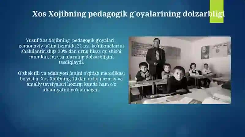 Yusuf Xos Xojibning pedagogik fikrlari 3