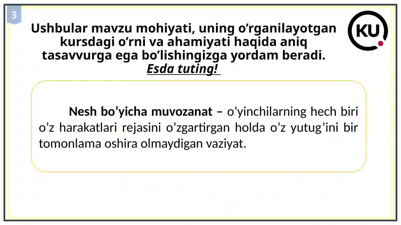 O‘yinlar nazariyasi va o‘zaro hamkorliklarni modellashtirish 3