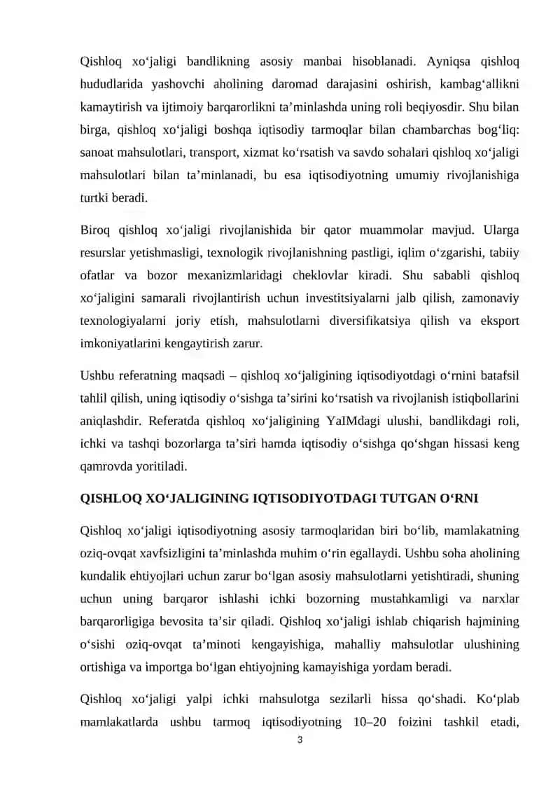 Qishloq xo‘jaligi iqtisodiyoti 3