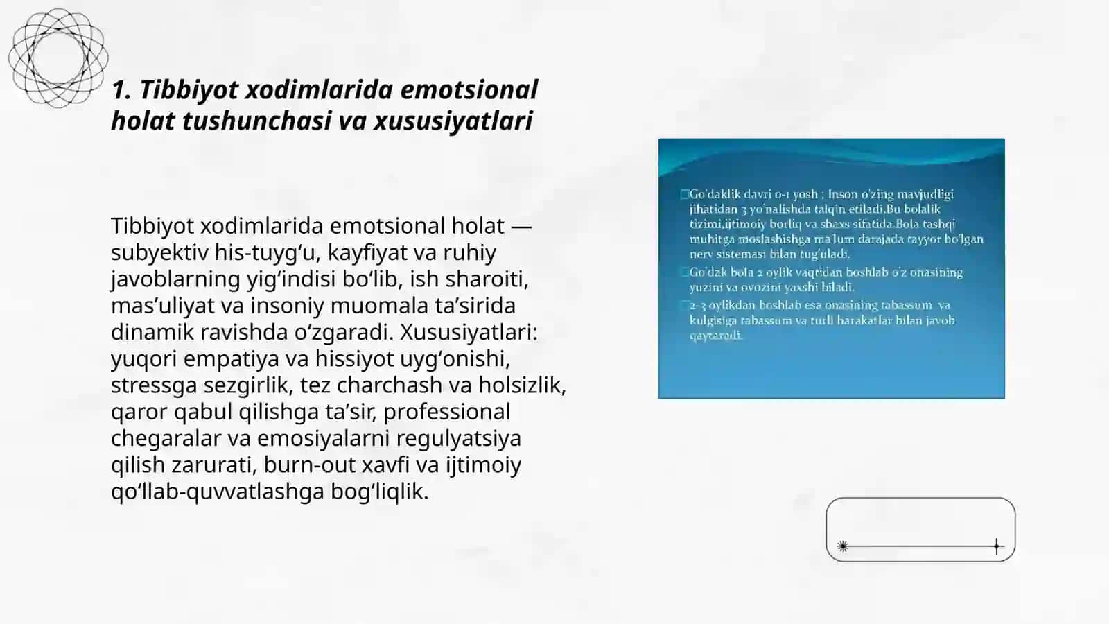 Tibbiyot xodimlarida emotsional holatlarning o'ziga xosligi: stress va uning bosqichlari, bartaraf etish yo'llari 3
