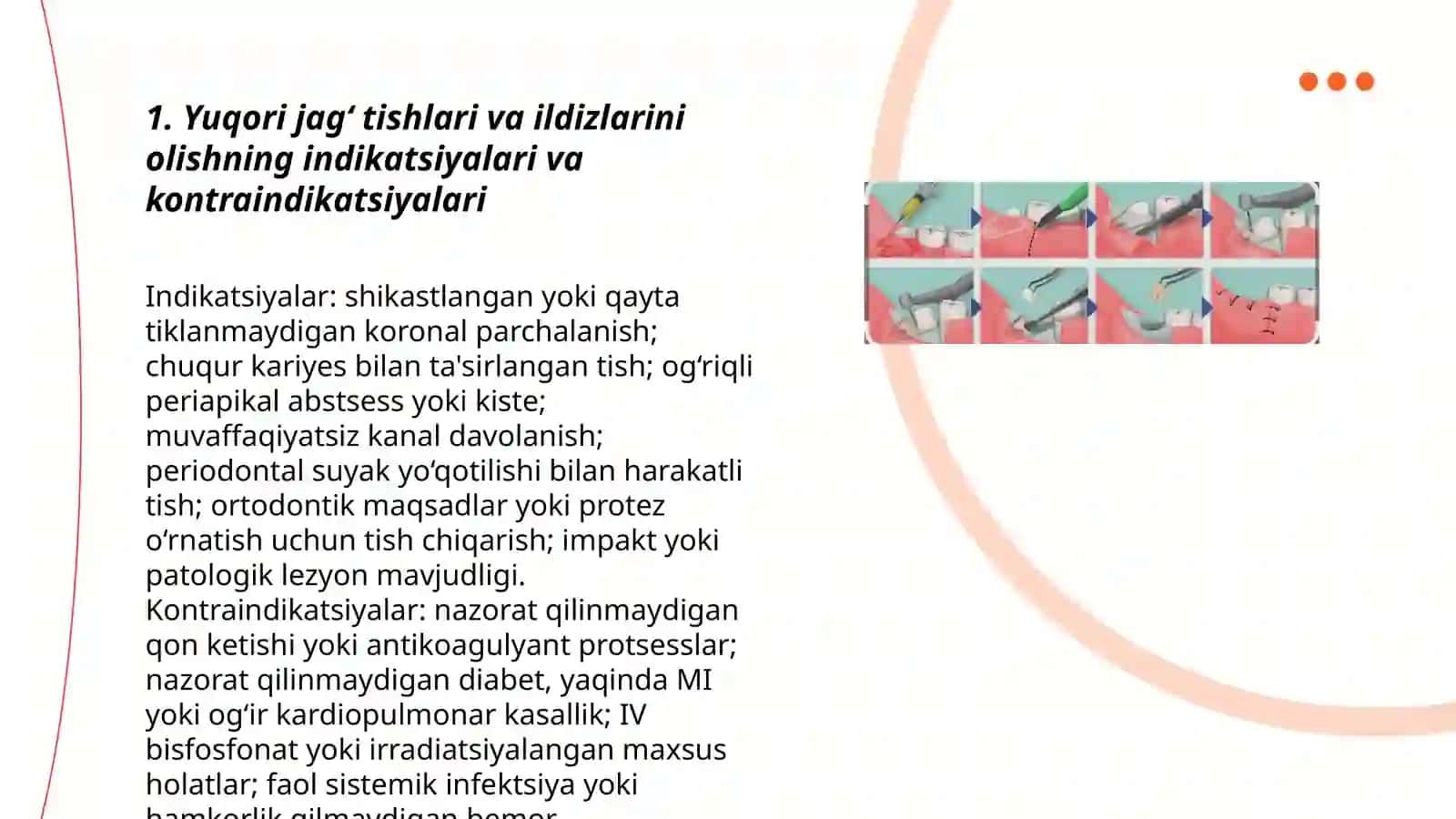 Yuqori jag‘ tishlari va ildizlarini bor mashina va doloto yordamida olish texnikasi 3