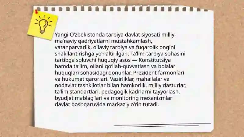 Yangi Oʼzbekistonda tarbiya va uning milliy asoslari 3