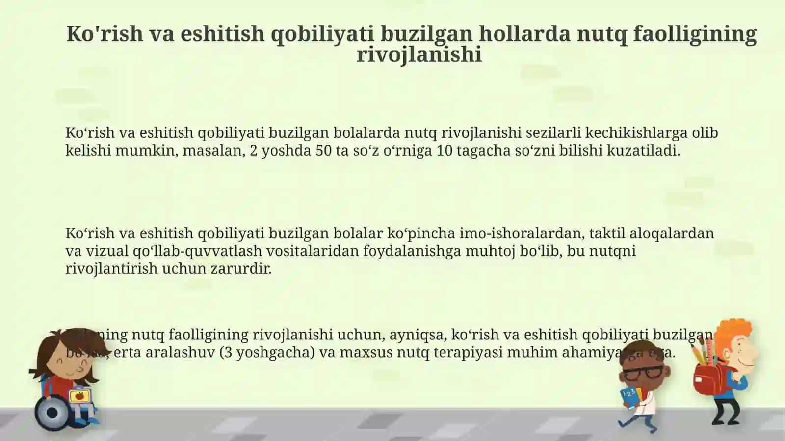 Me'yorda va eshitishida nuqsoni boʻlgan holatlarda nutqiy faoliyatining rivojlanishi 3