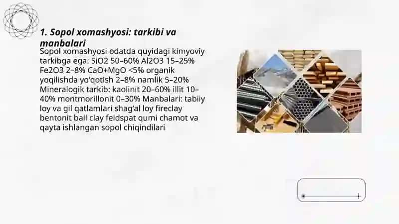 Sopol qurilish materiallari ularni ishlab chiqarish texnologiyasi 3