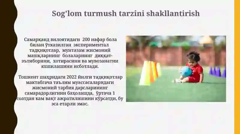 Maktabgacha yoshdagi bolalarda jismoniy tarbiya masalalarining yaratilishi 3