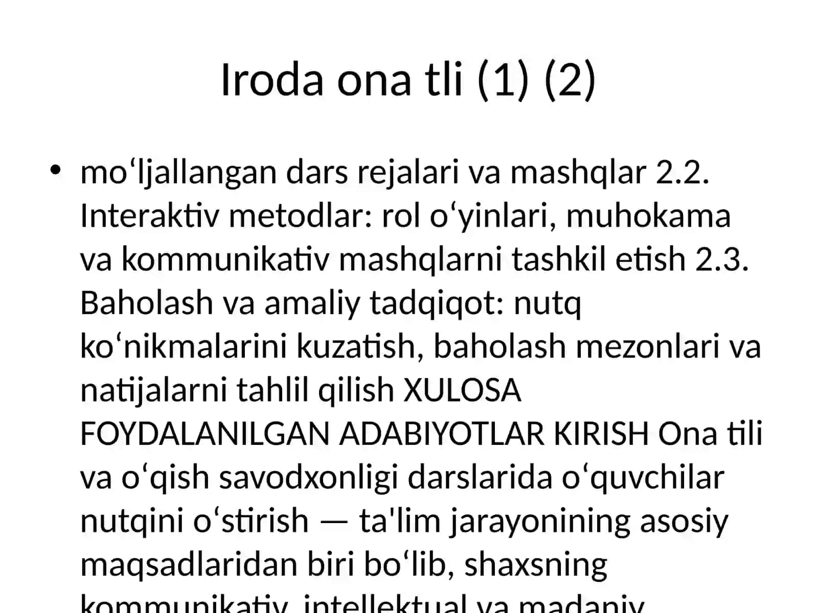 Ona tili o’qish savodxonligi darslarida o’quvchilar nutqini o’stirish 3